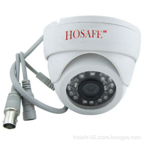 Infrared Dome Camera with 24 LEDs, High Resolution, 66ft Night-vision